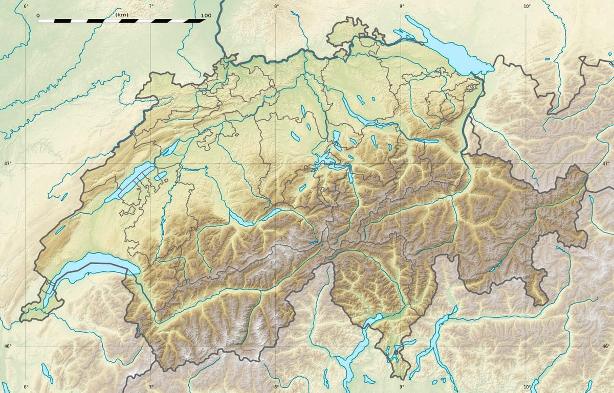 žemėlapis šveicarijos paramos