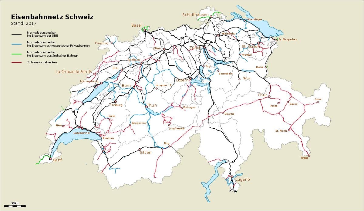 žemėlapis šveicarija uostuose