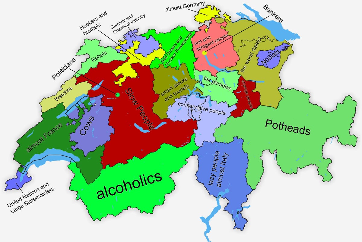 žemėlapis šveicarijos kantonas