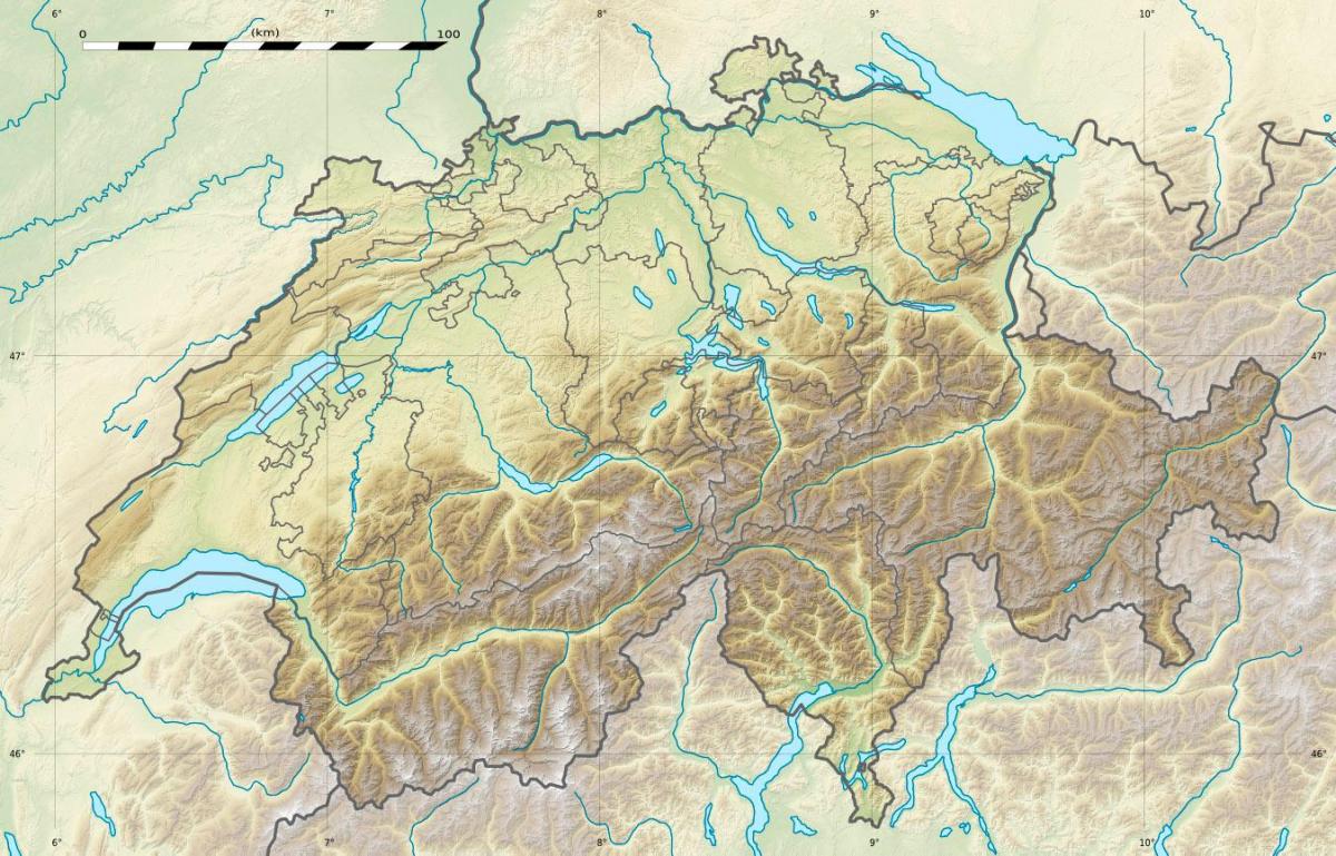 žemėlapis šveicarijos paramos