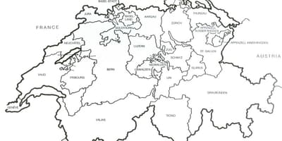 Šveicarija tuščią žemėlapyje