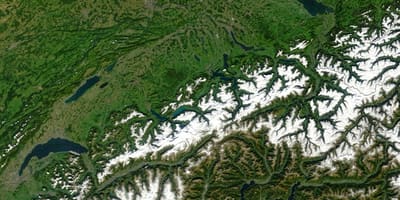 Žemėlapis palydovinės šveicarija